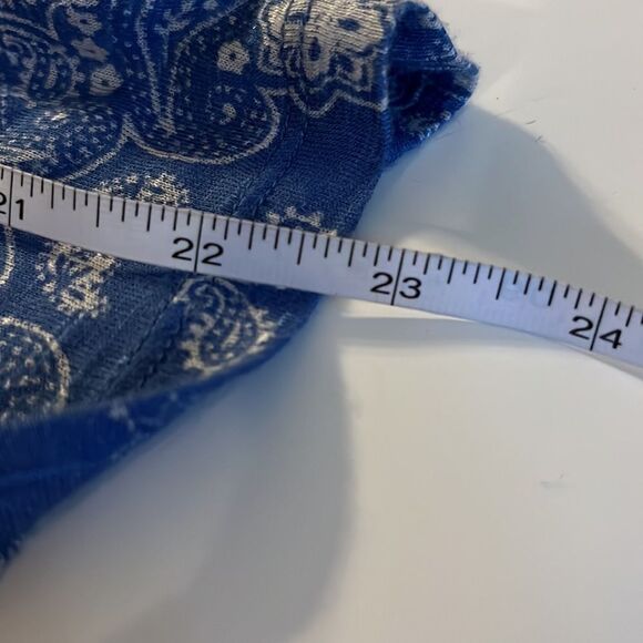 AEROPOSTALE blue and white sleeveless top with skinny adjustable straps SZ XS - Picture 9 of 9